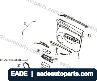 EADE GWM auto part OE 6102100AKY30AZ5