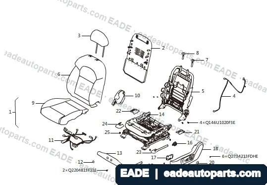 EADE GWM auto part OE 6800300AKU00AE5