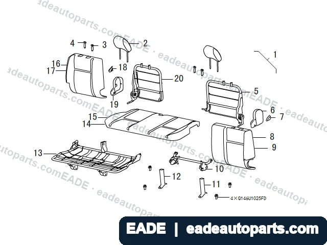 EADE GWM auto part OE 7000350XV08XB87