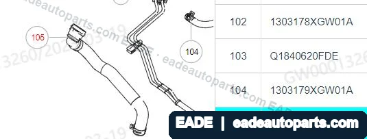EADE GWM auto part OE 1303180XGW01A